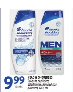 Uniprix HEAD & SHOULDERS Produits capillaires sélectionnés / Selected hair products offer