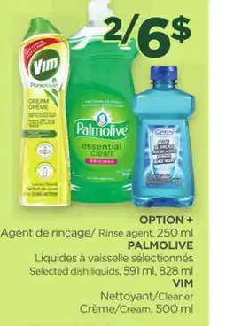 Proxim OPTION +, PALMOLIVE, VIM offer