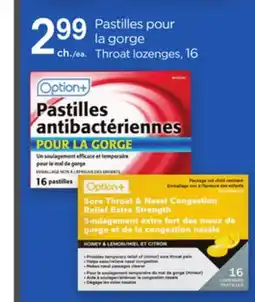 Proxim Option+ Throat lozenges offer