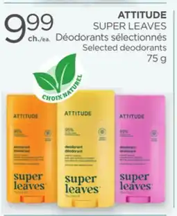 Proxim ATTITUDE SUPER LEAVES Selected deodorants offer