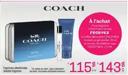 Uniprix COACH Fragrances sélectionnées /Selected fragances offer