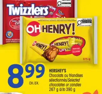 Uniprix HERSHEY'S Chocolats ou friandises sélectionnés/Selected chocolates or candies offer