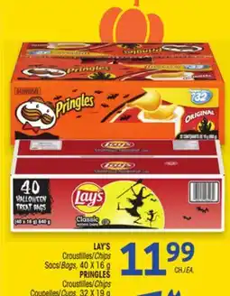 Uniprix LAY'S Croustilles/Chips Sacs/Bags, PRINGLES Croustilles/Chips Coupelles/Cups offer