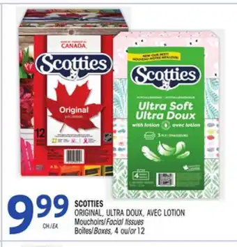 Uniprix SCOTTIES ORIGINAL, ULTRA DOUX, AVEC LOTION Mouchoirs / Facial tissues offer