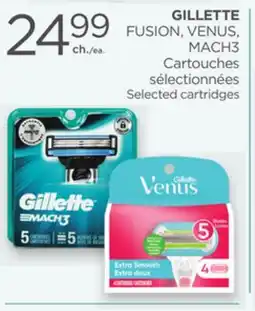 Proxim GILLETTE FUSION, VENUS, MACH3 Selected cartridges offer