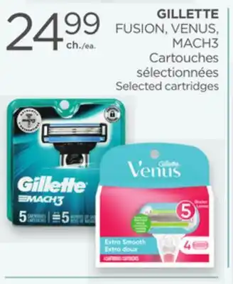 Proxim GILLETTE FUSION, VENUS, MACH3 Selected cartridges offer