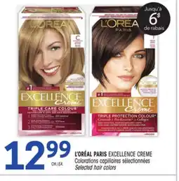 Uniprix L'ORÉAL PARIS EXCELLENCE CREME Colorations capillaires sélectionnées / Selected hair colors offer