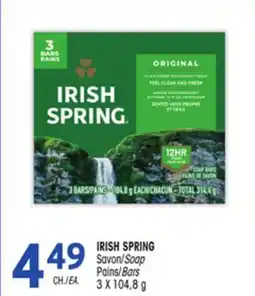 Uniprix IRISH SPRING Savon/Soap Pains/Bars offer