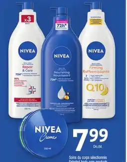 Uniprix NIVEA Soins du corps sélectionnés /Selected body care products offer