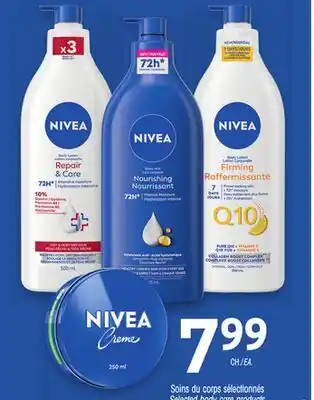 Uniprix NIVEA Soins du corps sélectionnés /Selected body care products offer