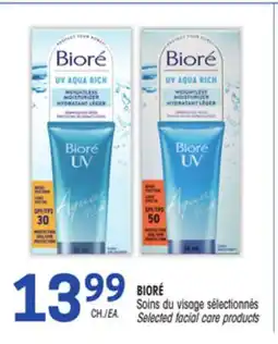 Uniprix BIORÉ Soins du visage sélectionnés/ Selected facial care products offer