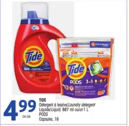 Uniprix TIDE Détergent à lessive Liquide /Laundry detergent Liquid offer