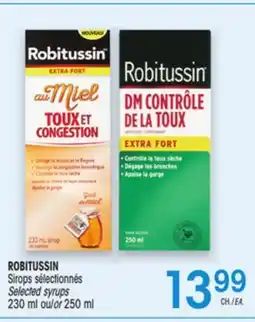 Uniprix ROBITUSSIN Sirops sélectionnés / Selected syrups offer