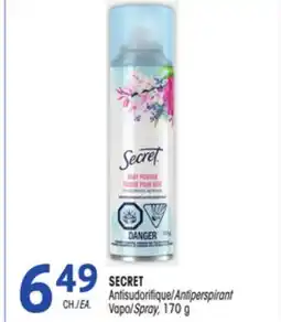 Uniprix SECRET Antisudorifique/Antiperspirant offer