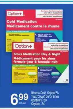 Uniprix Option+ Rhume/Cold, Grippe/Flu Toux/Cough ou/or Sinus offer