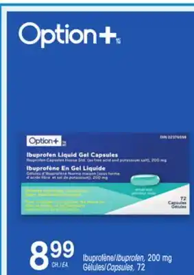 Uniprix Option+ Ibuprofène Gélules/Ibuprofen Capsules offer