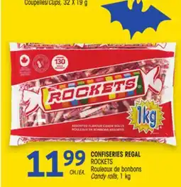 Uniprix CONFISERIES REGAL ROCKETS Rouleaux de bonbons Candy rolls offer