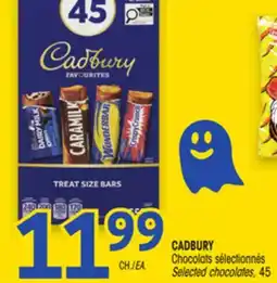Uniprix CADBURY Chocolats sélectionnés / Selected chocolates offer