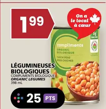 Rachelle-Bery Grocery COMPLIMENTS BIOLOGIQUE ORGANIC LEGUMES offer