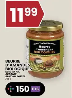 Rachelle-Bery Grocery NUTS TO YOU ORGANIC ALMOND BUTTER offer