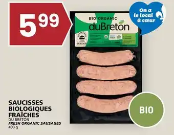 Rachelle-Bery Grocery DU BRETON FRESH ORGANIC SAUSAGES offer
