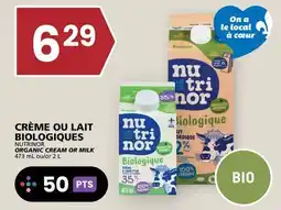 Rachelle-Bery Grocery NUTRINOR ORGANIC CREAM OR MILK offer
