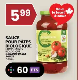 Rachelle-Bery Grocery COMPLIMENTS BIOLOGIQUE ORGANIC PASTA SAUCE offer