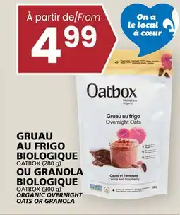 Rachelle-Bery Grocery OATBOX ORGANIC OVERNIGHT OATS OR GRANOLA offer