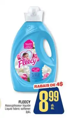Jean Coutu FLEECY Liquid fabric softener offer