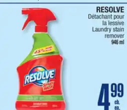Jean Coutu RESOLVE Laundry stain remover offer