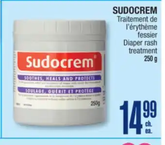 Jean Coutu SUDOCREM fessier Diaper rash treatment offer