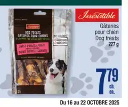 Jean Coutu Irresistible Dog treats offer
