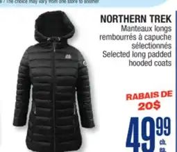 Jean Coutu NORTHERN TREK Selected long padded hooded coats offer