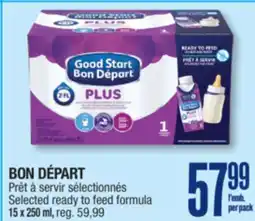 Jean Coutu BON DÉPART Selected ready to feed formula offer