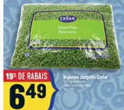 Marché Adonis LÉGUMES SURGELÉS CEDAR | CEDAR FROZEN VEGETABLES offer