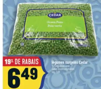 Marché Adonis LÉGUMES SURGELÉS CEDAR | CEDAR FROZEN VEGETABLES offer