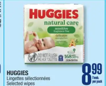 Jean Coutu HUGGIES Selected wipes offer