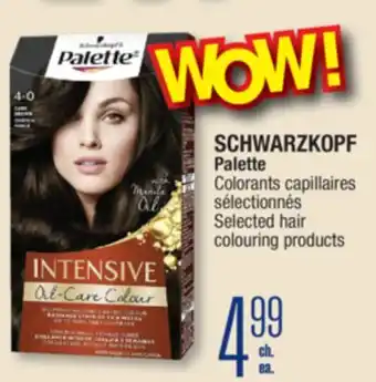 Jean Coutu SCHWARZKOPF Palette Selected hair colouring products offer