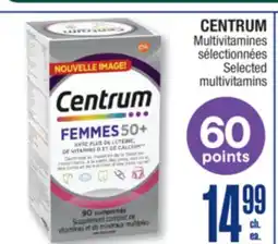 Jean Coutu CENTRUM Selected multivitamins offer