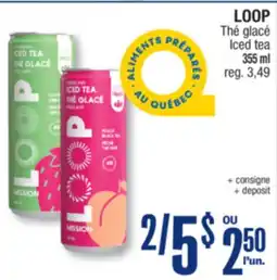 Jean Coutu LOOP Iced tea offer