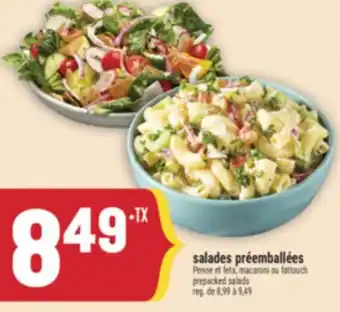 Marché Adonis Salades préemballées | Prepacked salads offer