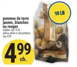 Marché Adonis POMMES DE TERRE JAUNES, BLANCHES OU ROUGES | YELLOW, WHITE OR RED POTATOES offer
