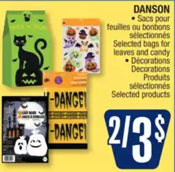 Jean Coutu DANSON Selected bags for leaves and candy, Selected products offer