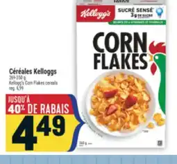 Marché Adonis CÉRÉALES KELLOGG'S | KELLOGG'S CORN FLAKES CEREALS offer