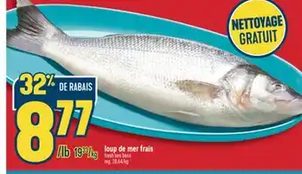 Marché Adonis LOUP DE MER FRAIS | FRESH SEA BASS offer