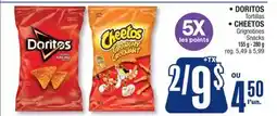 Jean Coutu DORITOS Tortillas • CHEETOS Grignotines Snacks offer