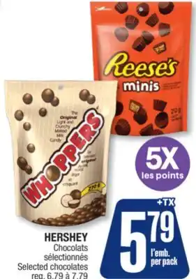 Jean Coutu HERSHEY Selected chocolates offer