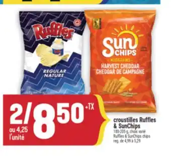 Marché Adonis CROUSTILLES RUFFLES & SUNCHIPS | RUFFLES & SUNCHIPS CHIPS offer