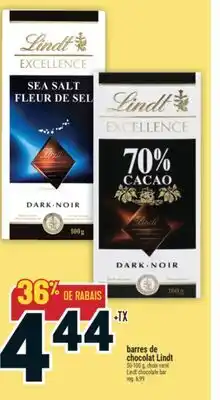 Marché Adonis Barres de chocolat Lindt | Lindt chocolate bar offer