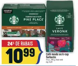 Marché Adonis Café moulu ou k-cup Starbucks offer